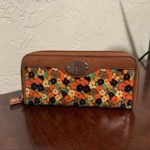 Fossil Floral Clutch Wallet